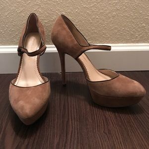 Jean-Michel Cazabat Suede Mary Jane Stilettos