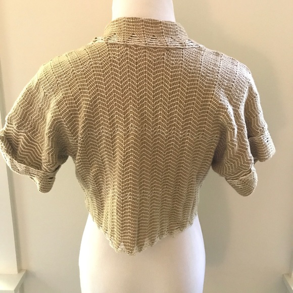 (A) Anthropologie short sleeve shrug, size sm/med - Picture 3 of 6