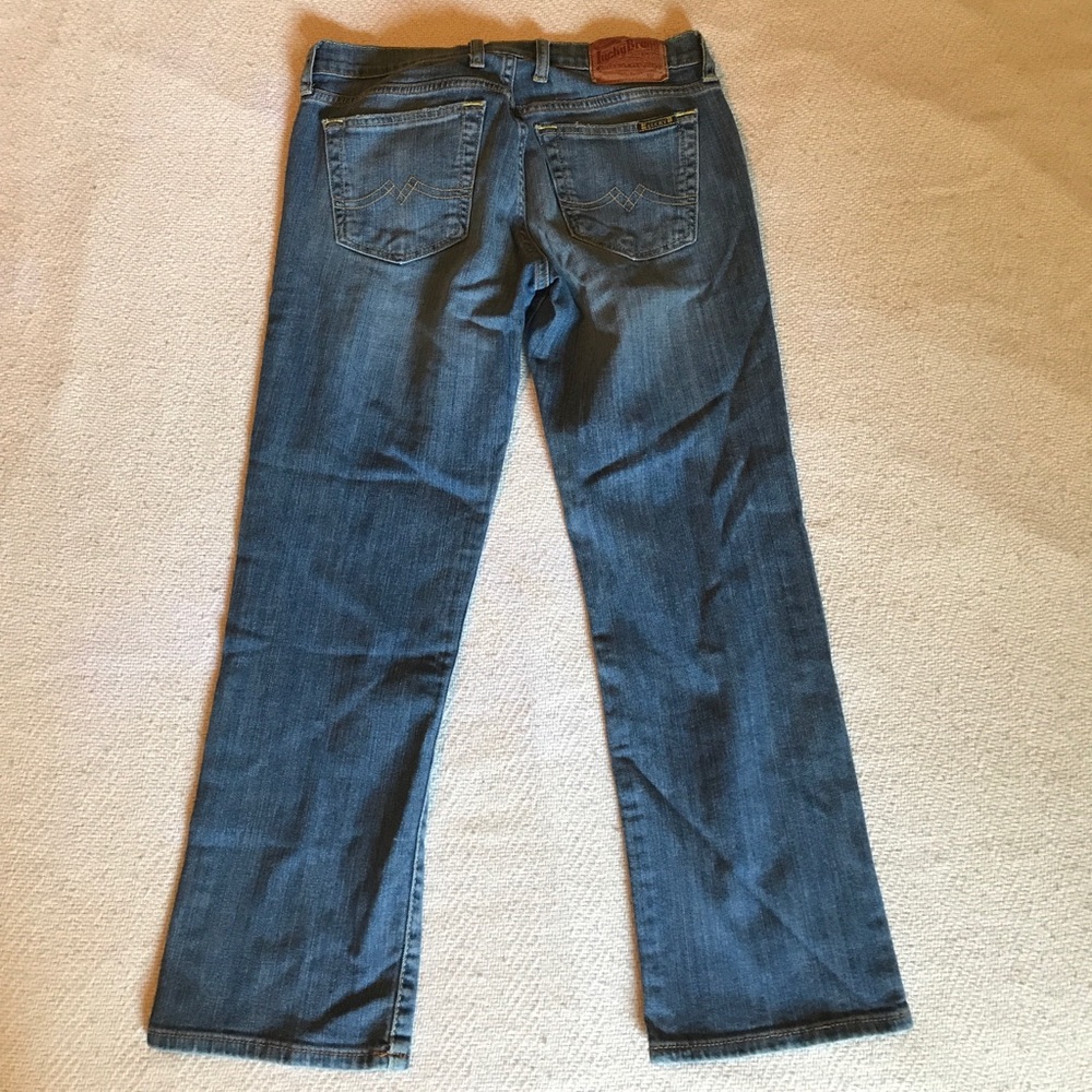 Lucky sweet n low cropped 4/27 dungaree jeans - Picture 2 of 4