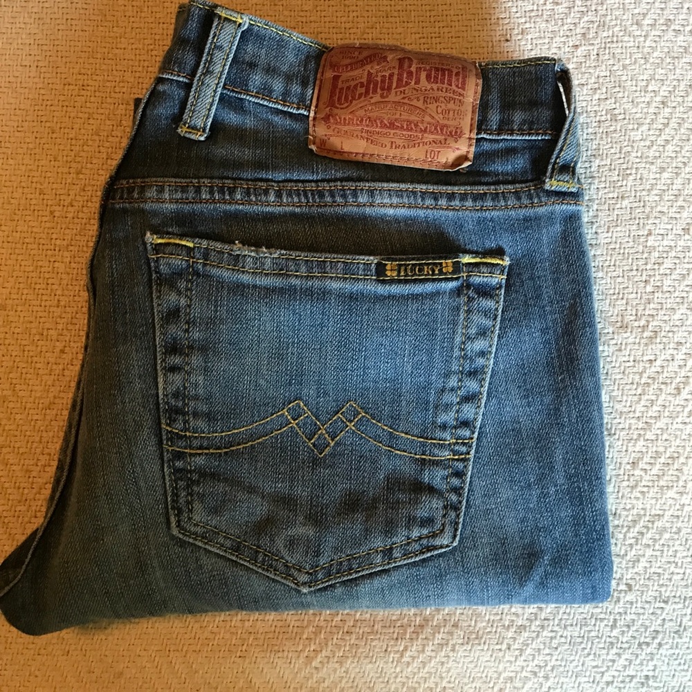 Lucky sweet n low cropped 4/27 dungaree jeans - Picture 3 of 4