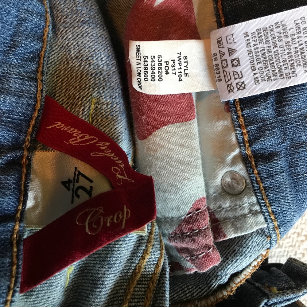 Lucky sweet n low cropped 4/27 dungaree jeans - Picture 4 of 4