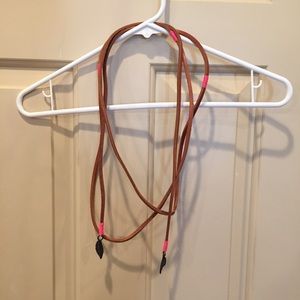 Free People skinny leather wrap belt Free People skinny leather wrap belt