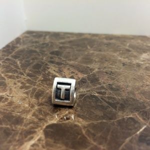 Pandora Letter T Charm - Modern Monogram Bead