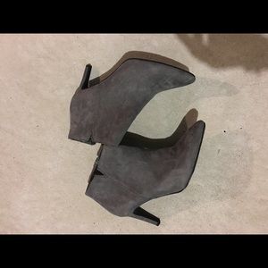 Grey Faux Suede Boots