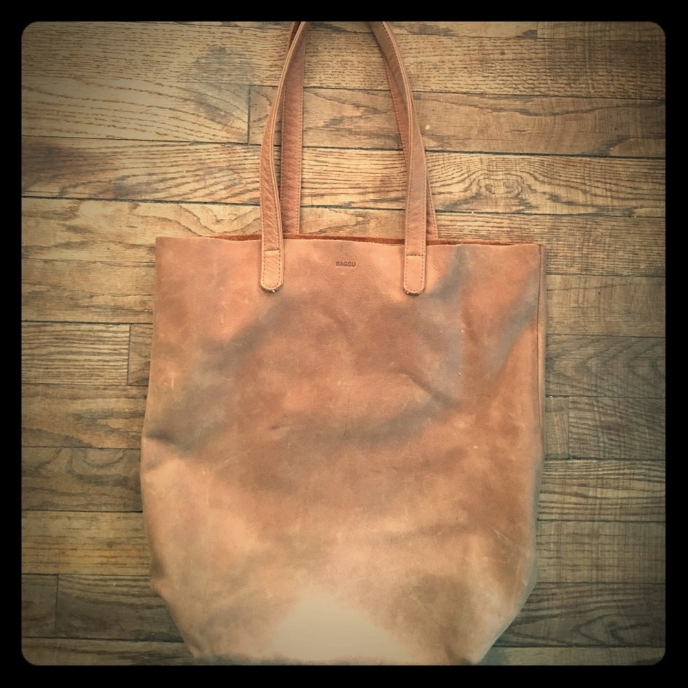 Baggu Leather Tote Bag