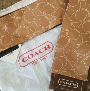 NWT Coach Silk Headwrap
