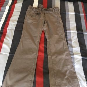 NWT**Loft brown 100% cotton pants trouser legs 4P