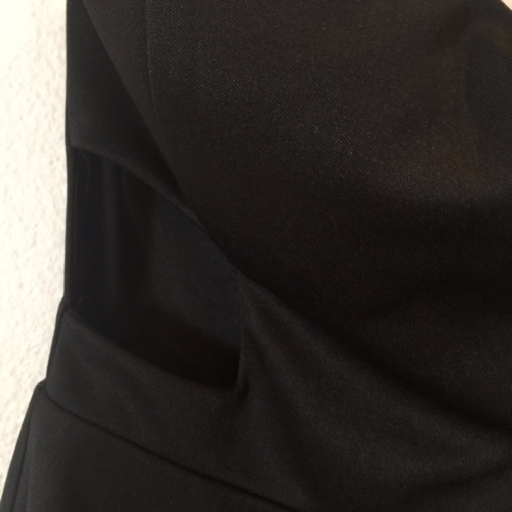 Cute sexy Strapless A line dress with side cut out