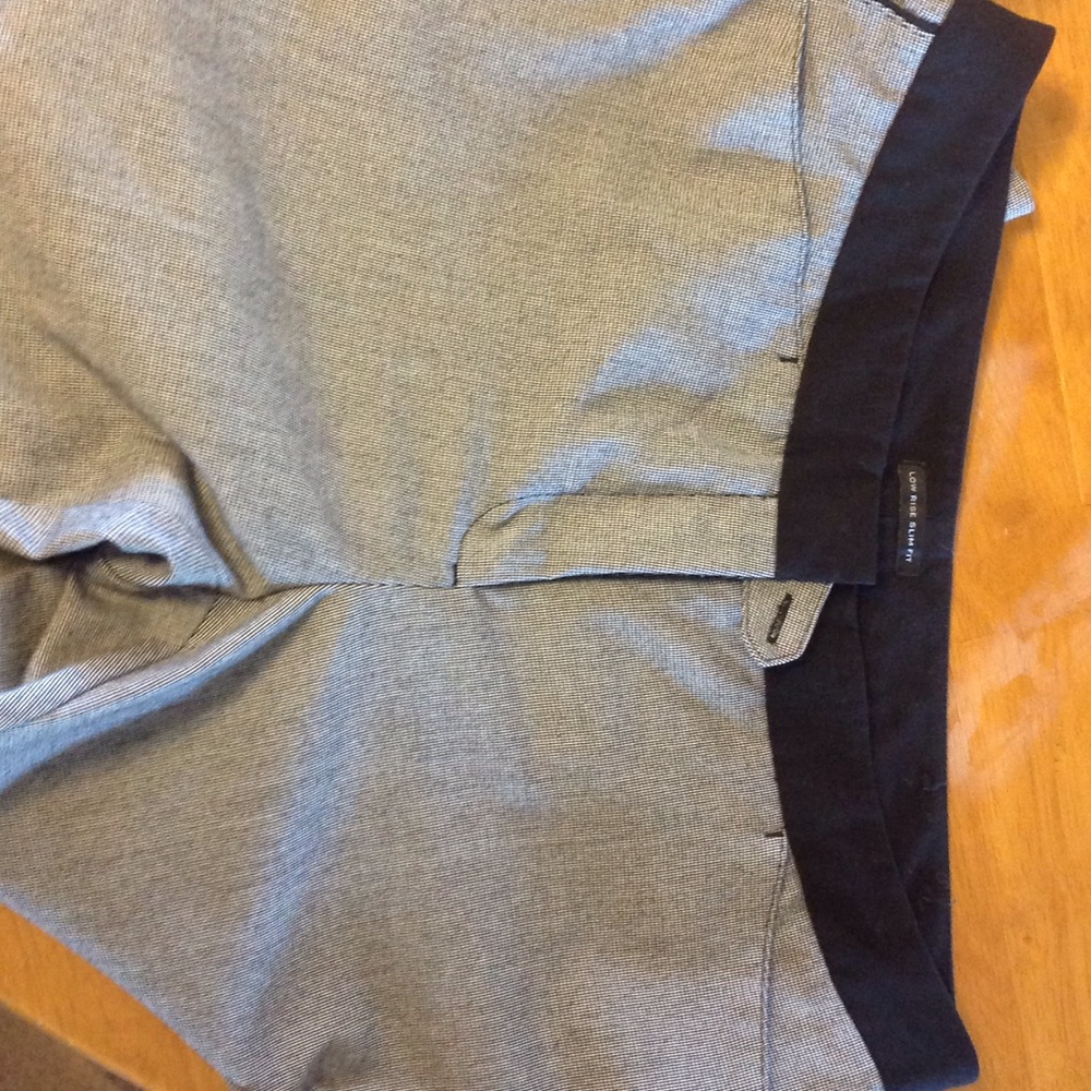 Low rise slim fit. Black & White dress pants