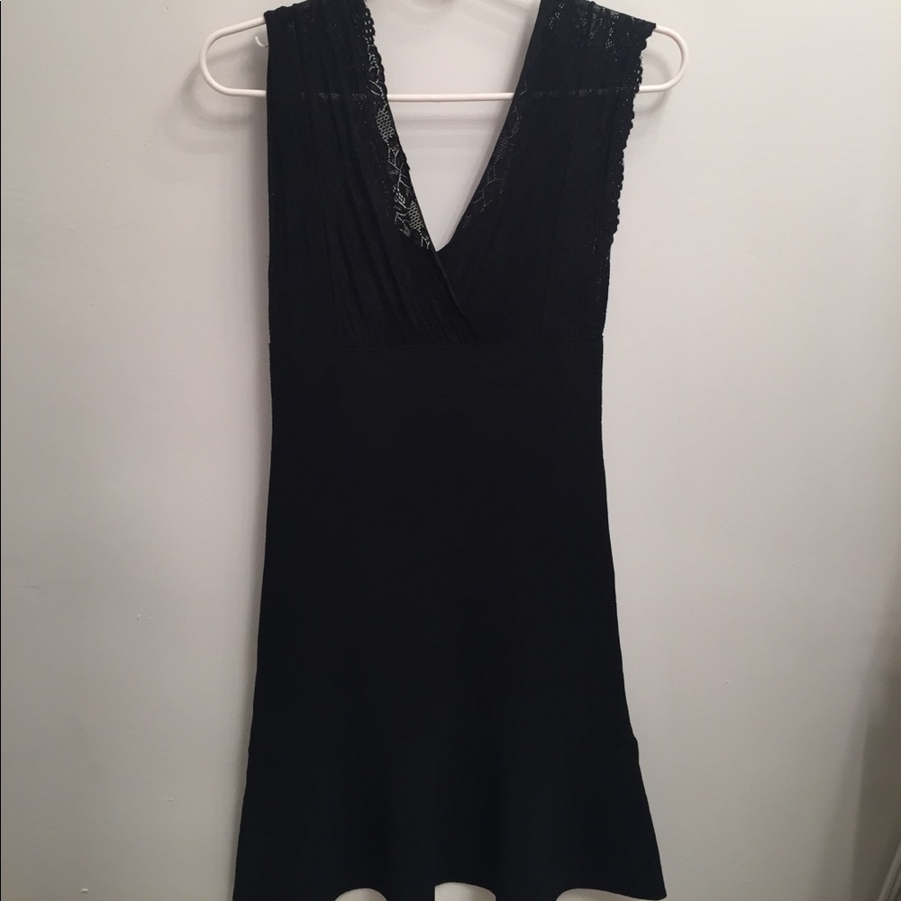 Guess black bandage/lace dress