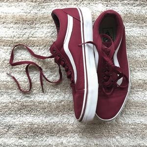 Red Vans Women's 8.5