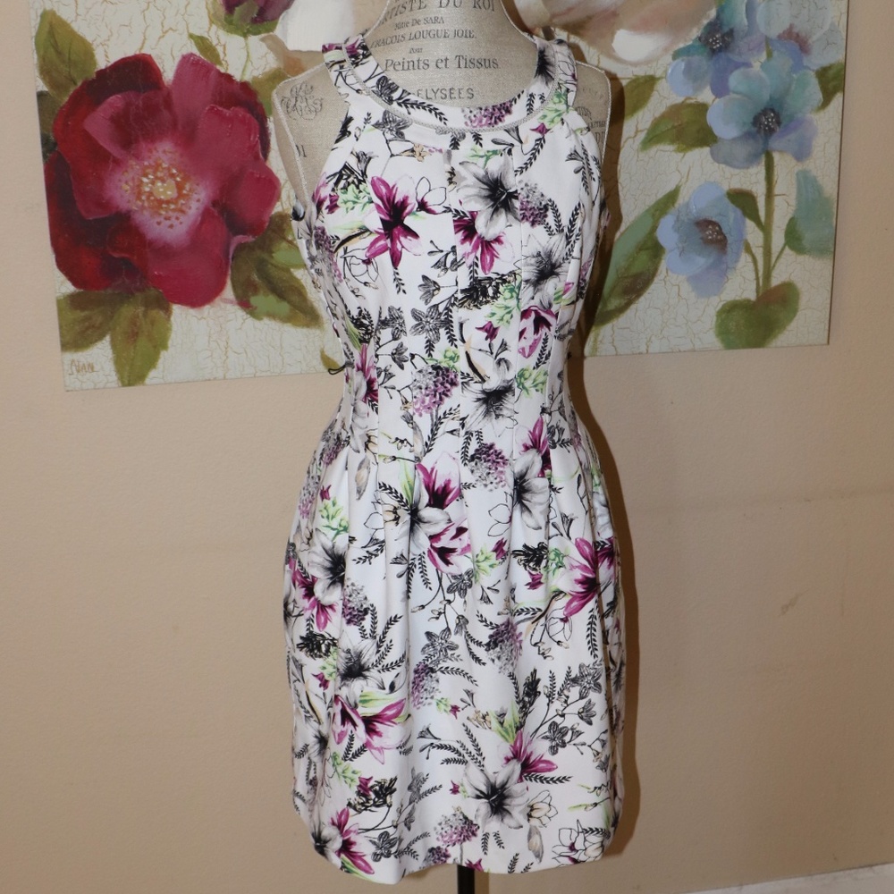 WHBM Flower print dress