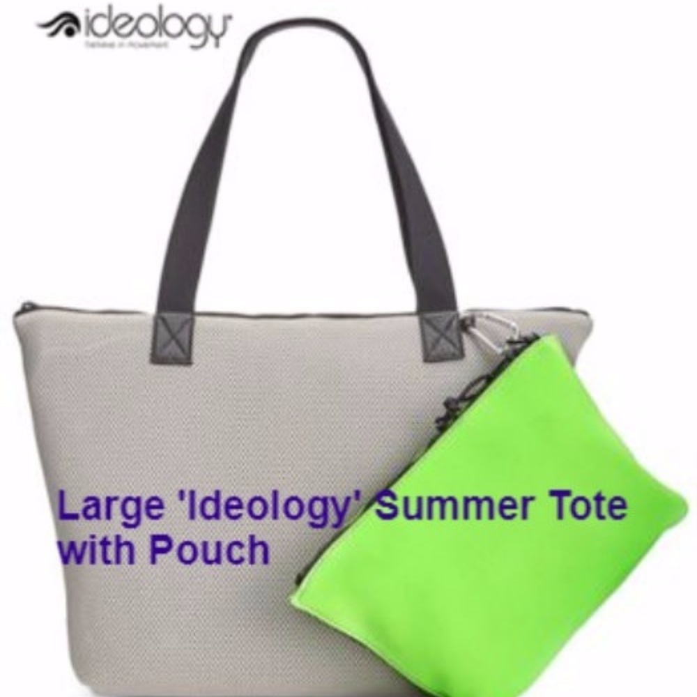 "Ideology" Tote with Pouch $70