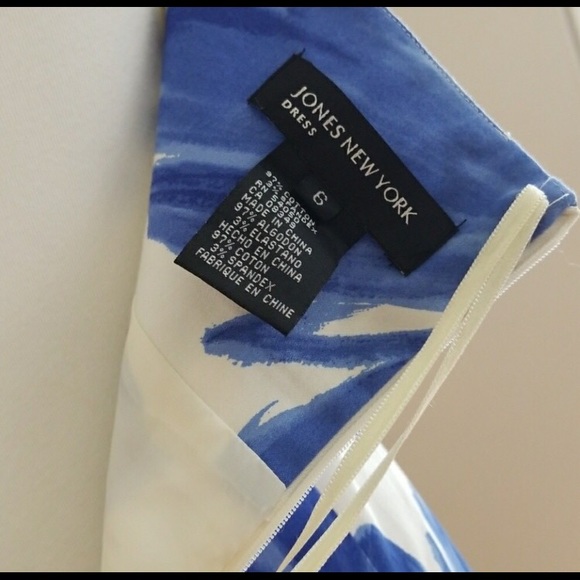 Jones NY Blue & White Halter Dress - Picture 3 of 4