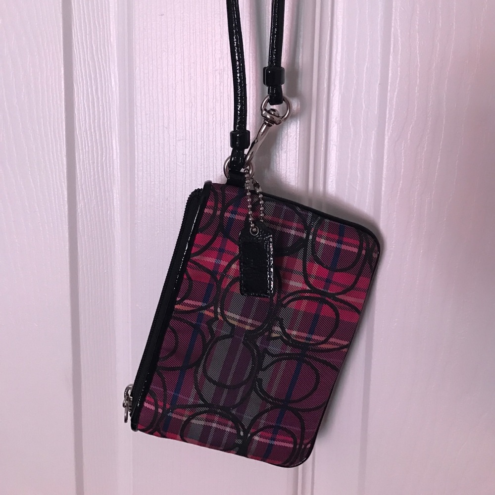 Coach Wristlet - purple/ black - Poppy