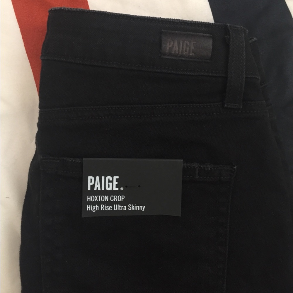 High waist black skinny jeans