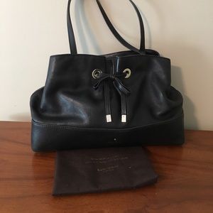 Kate Spade Black Leather Over-Shoulder Bag