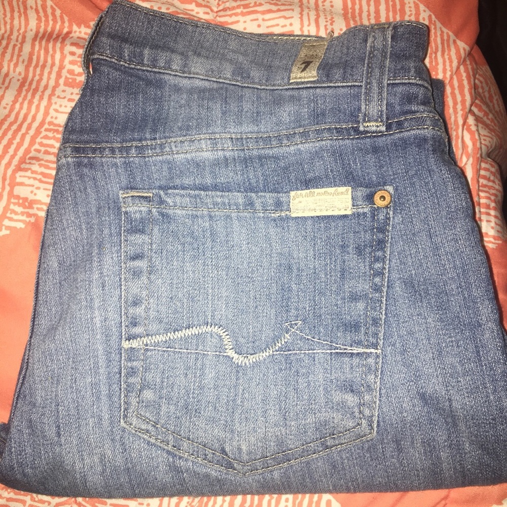 7 for all mankind jeans "Cropped Roxanne"