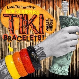 Sourpuss TIKI Bangle Bracelet Your choice of Color Sourpuss TIKI Bangle Bracelet Your choice of Color