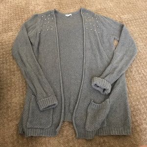 Studded shoulder cardigan Studded shoulder cardigan