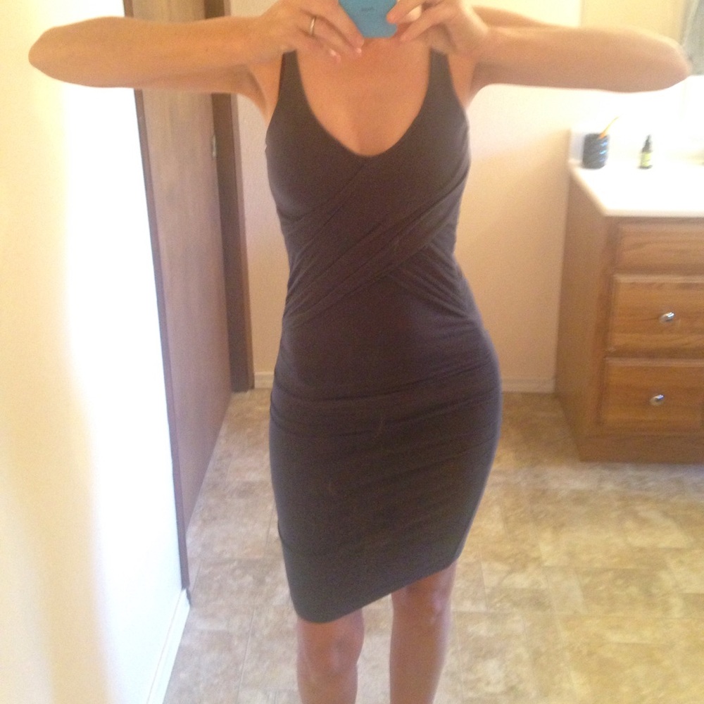 James Perse Criss Cross Tank Dress