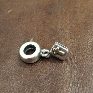 🎉SALE🎉Pandora Dangling Bible Charm; Gold