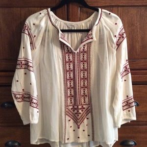 Lucky brand boho blouse