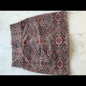 Charlotte Russe bandage skirt in tribal print (S)