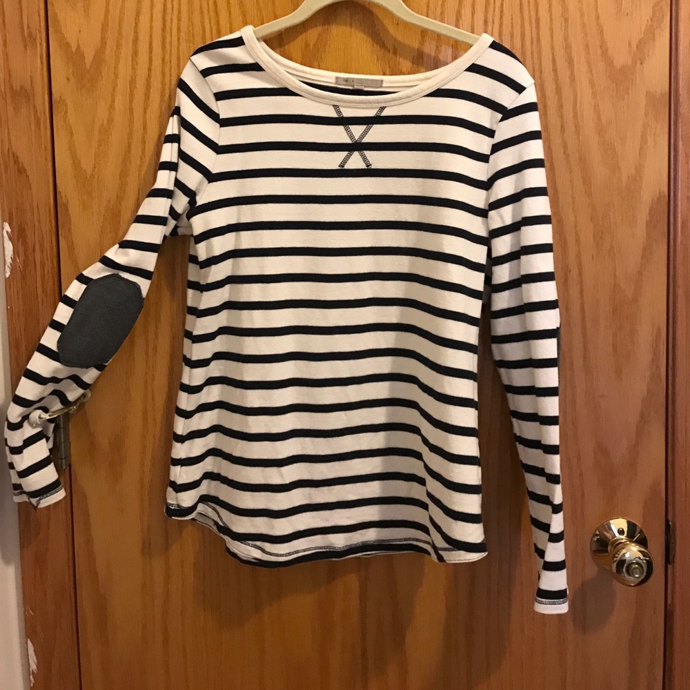 Gap navy & white striped sweater