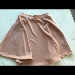 Nude/blush colored skater skirt (Charlotte Russe)