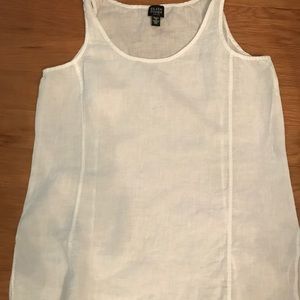 Eileen Fisher linen tank - Size PS - White