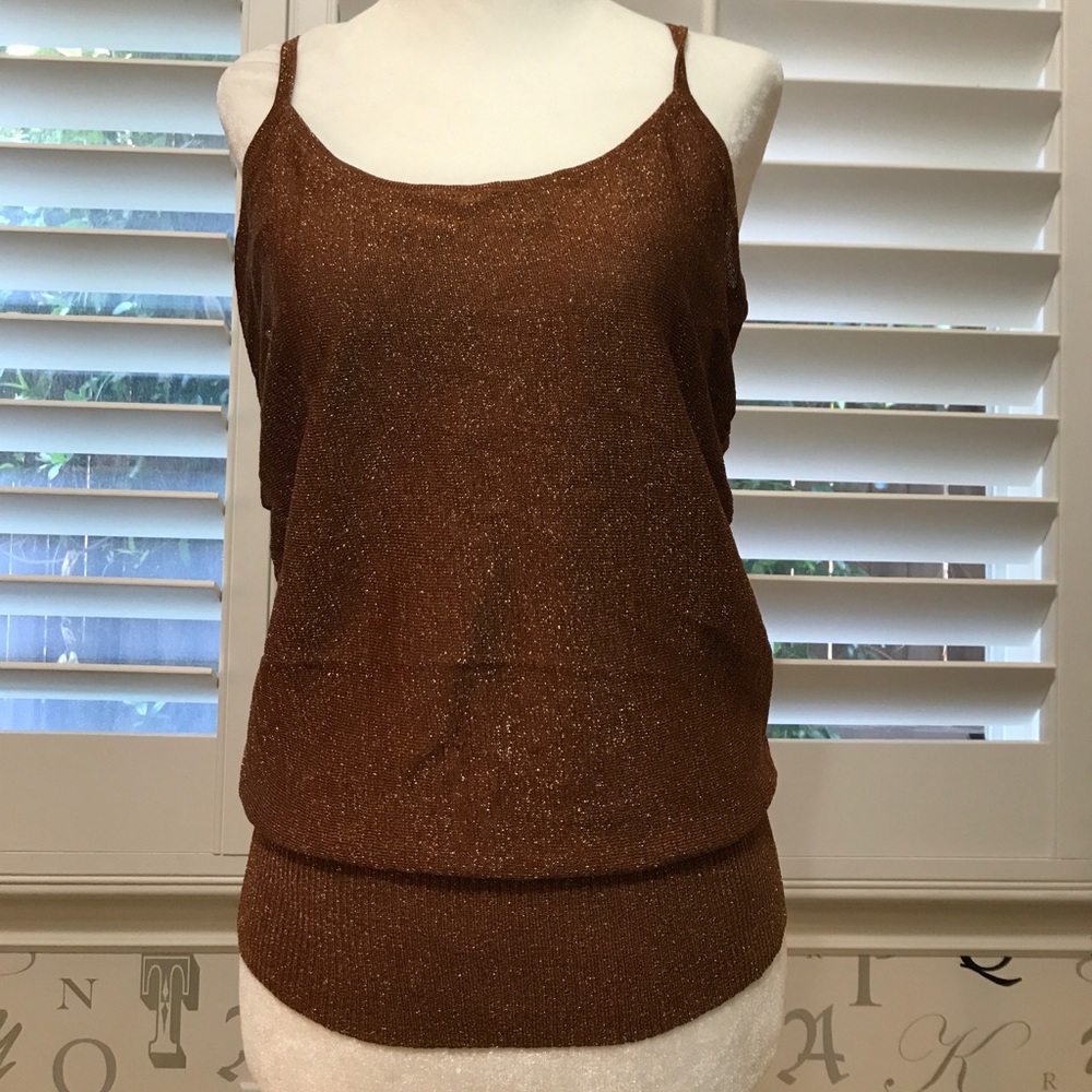 Beautiful dark camel Sweater tank