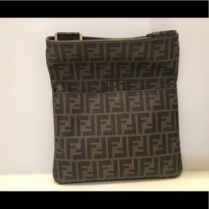 vintage Fendi crossbody bag zucca pattern