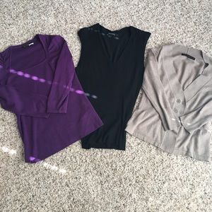 Bundle of Limited sweaters. Tan is XS