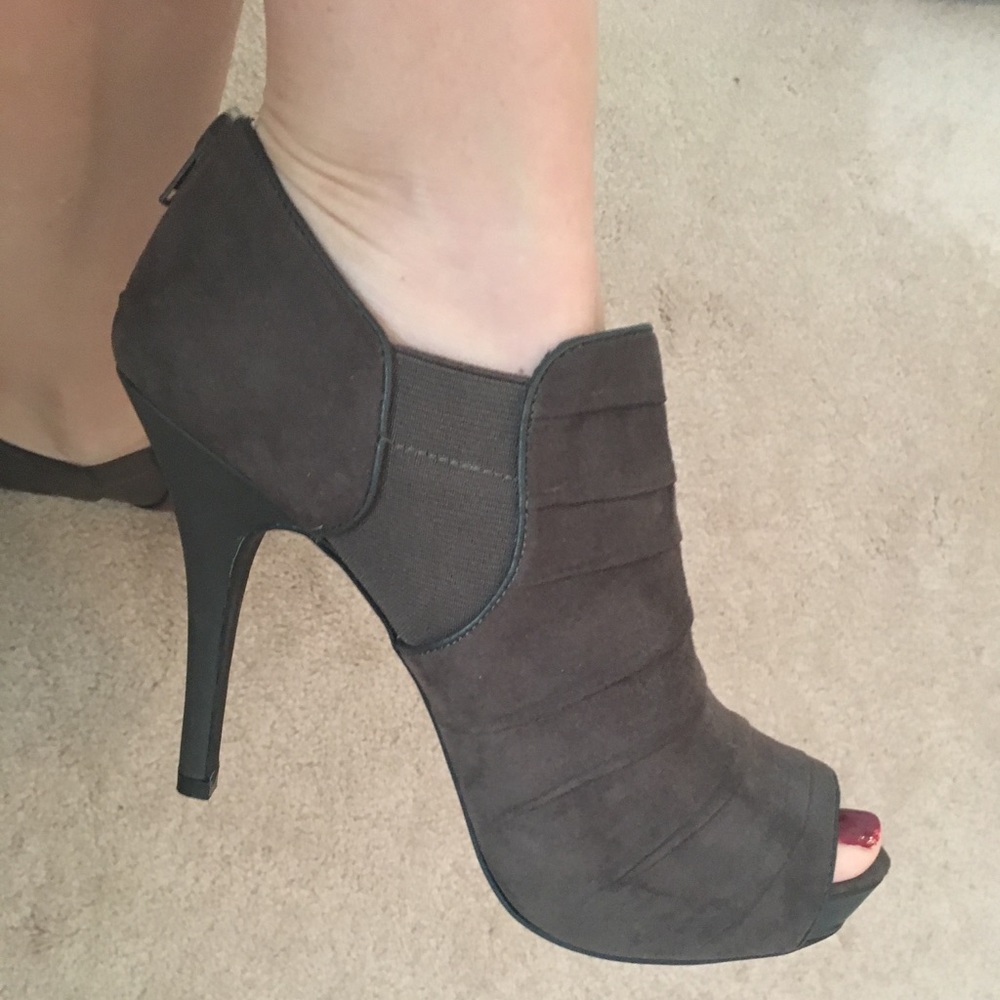 Grey fergalicious booties. Never worn outside