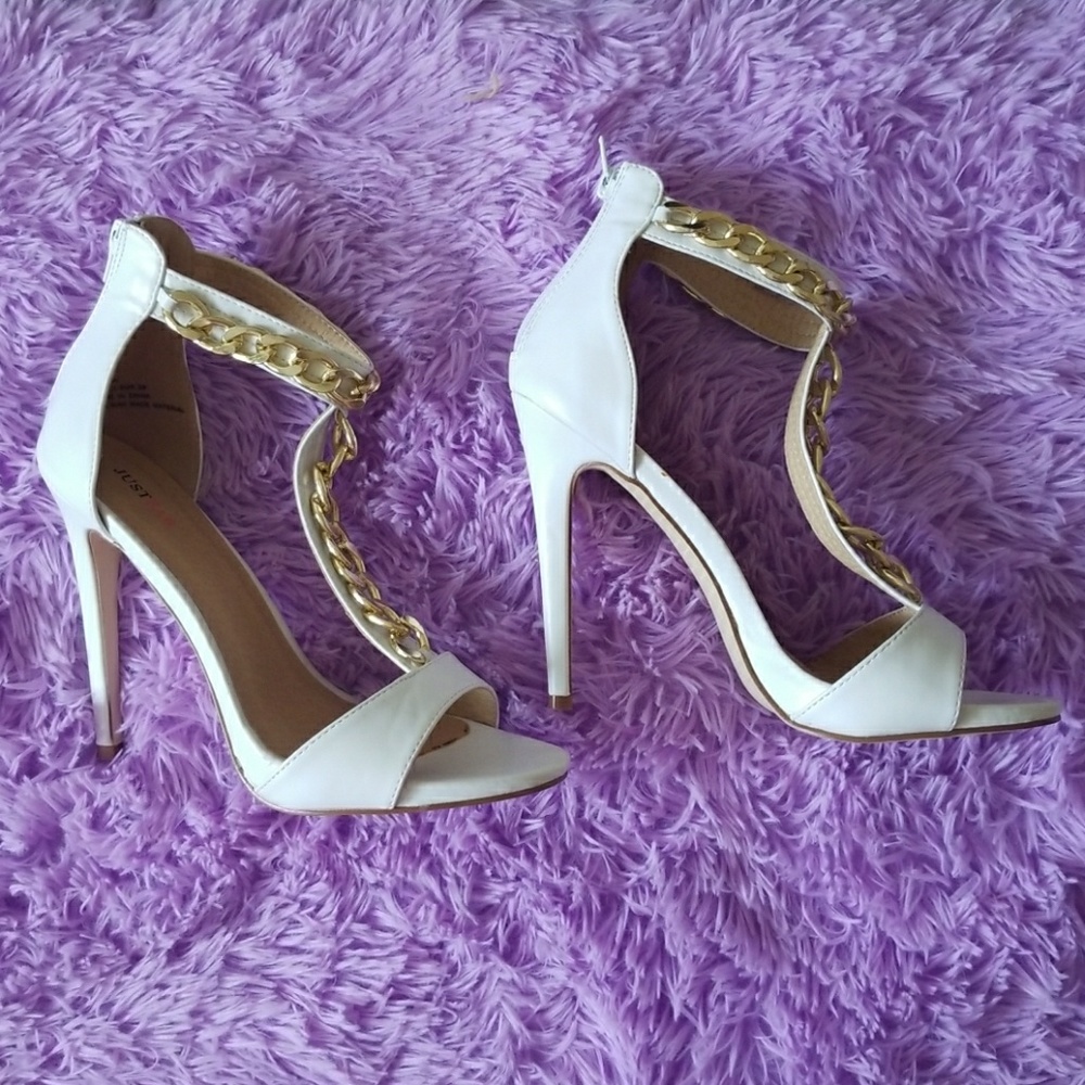 White & Gold shoes