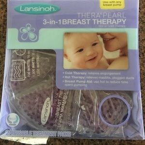 New in packaging breast therapy packs.