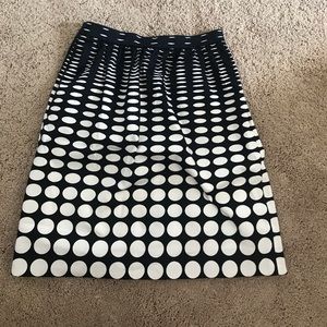 JCrew Navy and White skirt JCrew Navy and White skirt