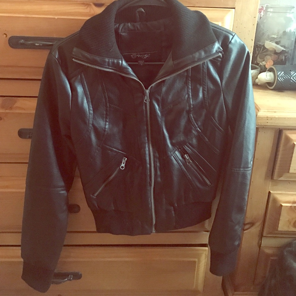 Faux Leather Jacket