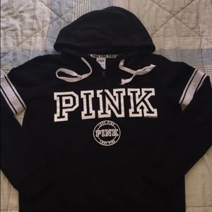 PINK black/white pullover hoodie