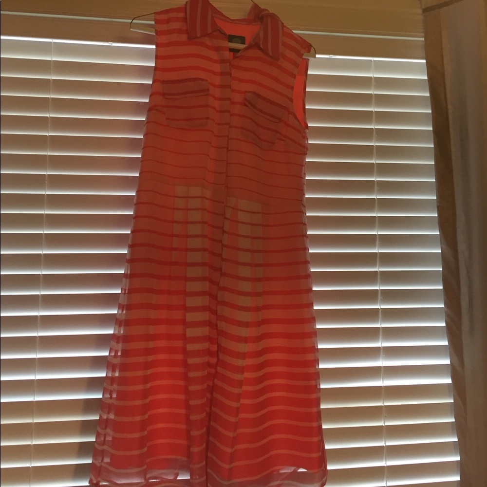 Vince Cumato sheer sleeveless dress