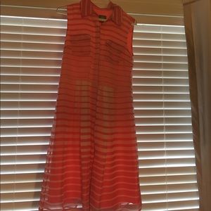 Vince Cumato sheer sleeveless dress