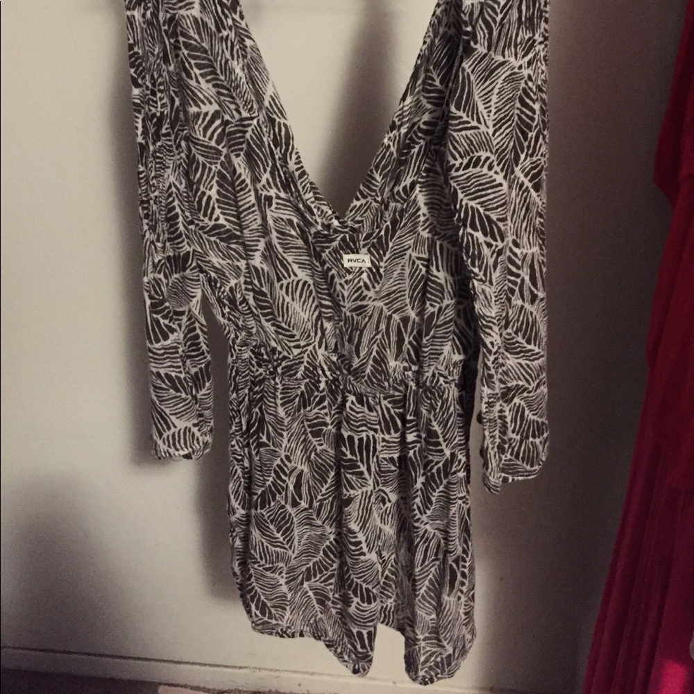 RVCA animal print romper size small