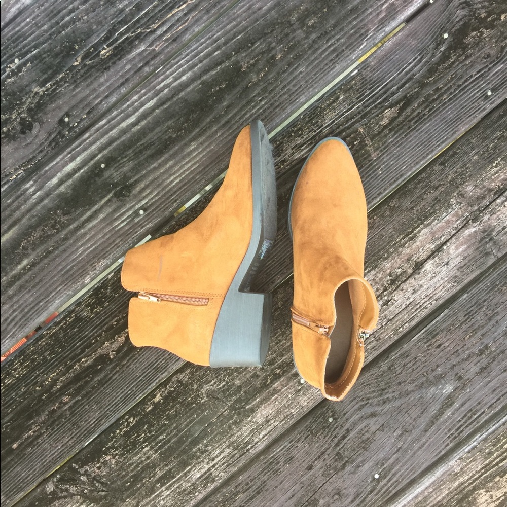 Brown Leather Booties