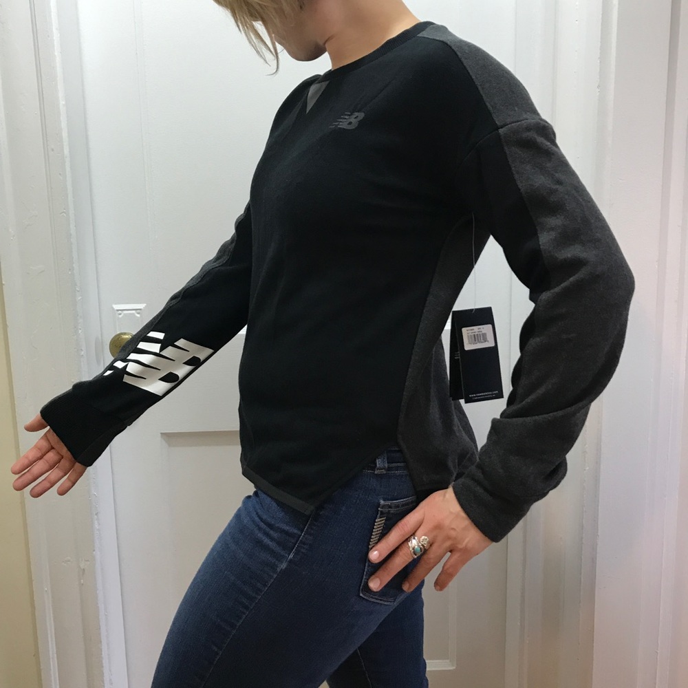 NWT New Balance two tone sweater/sweatshirt