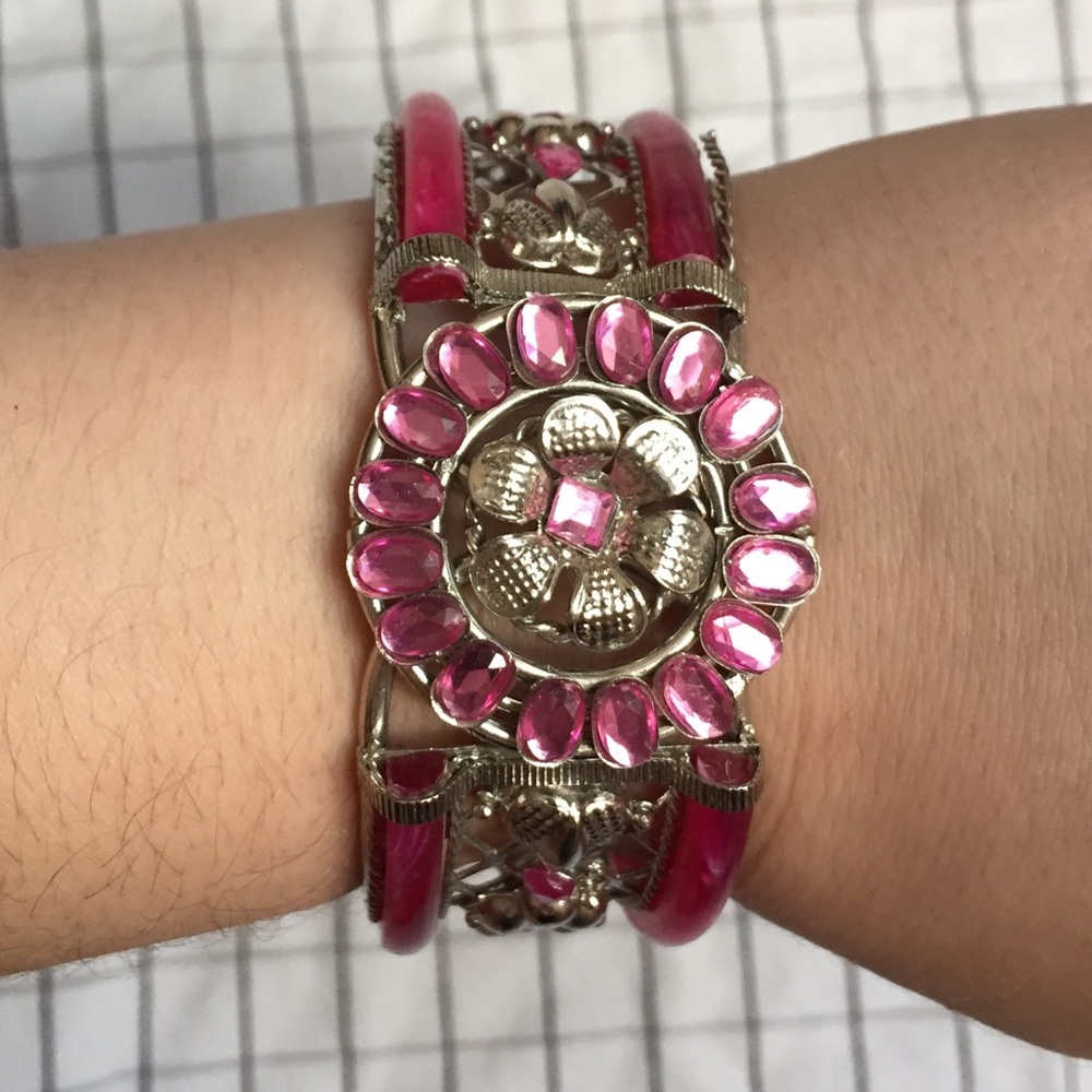 Indian tassel bangle bracelet