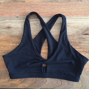 Fabletics black sports bra
