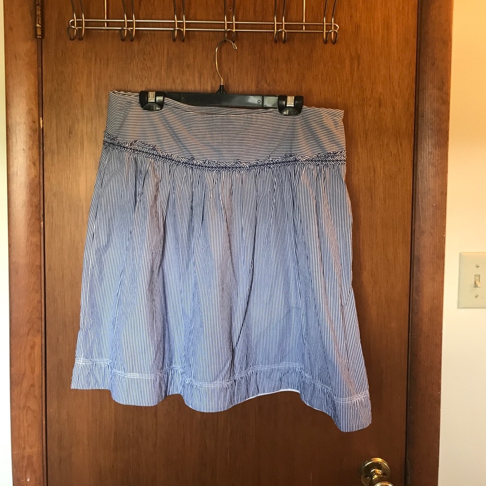 Blue & White Striped American Eagle Skirt