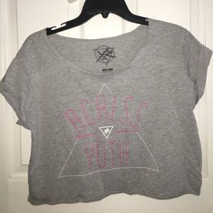 Young &a Reckless crop top