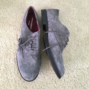Suede Oxford shoes